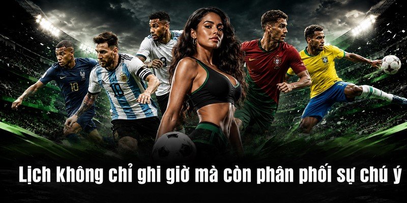 Lịch không chỉ ghi giờ mà còn phân phối sự chú ý