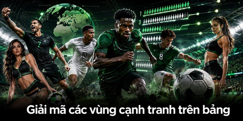 Giải mã các vùng cạnh tranh trên bảng