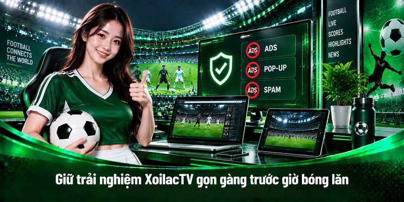 Giữ trải nghiệm XoilacTV gọn gàng trước giờ bóng lăn